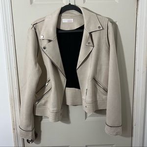Camaïeu Light Cream Suede Jacket Size 12